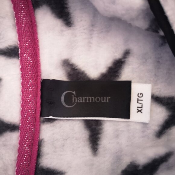 Charmour Ladies Size XL Light Grey with Dark Grey Stars 2 Piece PJ's - Picture 3 of 13